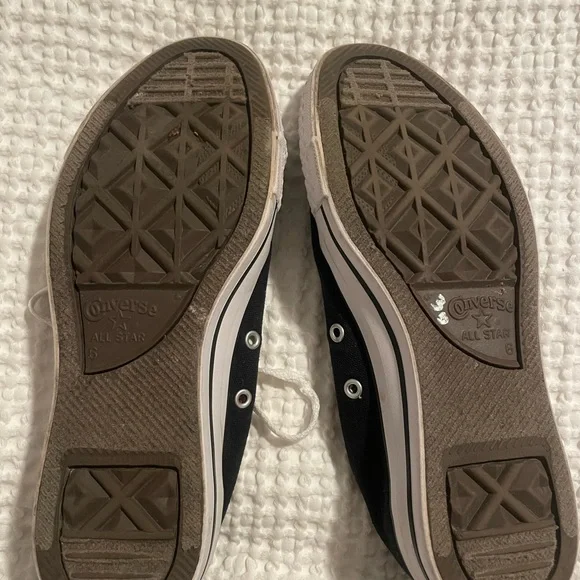 Chuck Taylor All Star Low Top Sneaker Double Tongue Flannel Women’s 8 - Picture 5 of 7